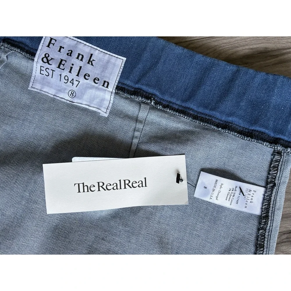 Frank & Eileen Donegal Unforgettable Denim Midi Pencil Skirt Blue Size 8 - Picture 14 of 15